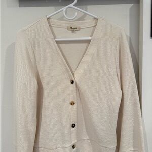 Madewell Cream Women's Cardigan Sweater